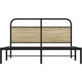 Okvir kreveta bez madraca boja hrasta sonome 150x200 cm drveni | shoptok.hr
