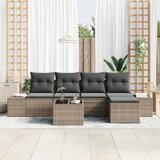  Sjedeća garnitura za vrt 5 kom. Svijetlo siva poliratan Svjetlosiva 294 x 62 x 85 cm | Shoptok.si