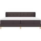  Box Spring postelja z vzmetnico smetana 90x200 cm tkanina Komplet 6, (22051065) | Shoptok.si