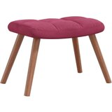  Stol za sproščanje s stolčkom vinsko rdeč žamet, (20957440) | Shoptok.si