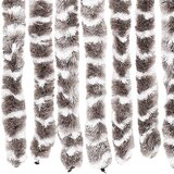  Zastor protiv insekata smeđe-sivi i bijeli 100 x 220 cm šenil | Eponuda.com
