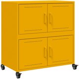Maison Chic Komoda - Predalnik gorčično rumena 68x39x72 cm jeklo, (21715746) Cene