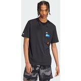 Adidas Tehnička sportska majica plava / narančasta / crna / bijela | shoptok.hr