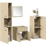 vidaXL 4-dijelni set kupaonskog namještaja boja hrasta sonome drveni | shoptok.hr