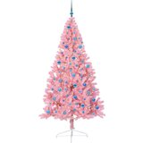 vidaXL Umjetna preddekorirana božićna jelka Roza 240 cm PVC | Shoptok.si