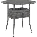  Vrtna jedilna garnitura 3-delna poli ratan siva, (20671903) | Shoptok.si