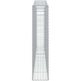  Obokane gabion košare 7 kosov 400x30x140/160cm pocinkano železo, (21000144) | Shoptok.si