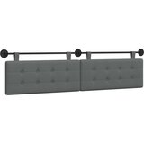  Držeće uzglavlje Zidne Tamno siva 210 x 55 x 5 cm tkanina - Tamno siva 200 cm bez LED | shoptok.hr