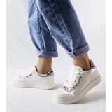 Gemre White women's sneakers made of eco leather Nelma | Shoptok.si