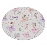RugsX BAMBINO 61600 krog pralna preproga Ballerina za otroke protizdrsna - krema / roza cercle 80 cm, (5000359116) | Shoptok.si