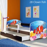  Otroška postelja ACMA z motivom, stranica wenge + predal 140x70 cm 28 Clown Fish | Shoptok.si