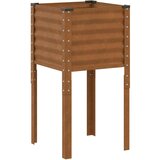 vidaXL Vrtna greda 45x45x88 cm vremensko odporno jeklo | Shoptok.si