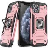 Wozinsky Armored hybrid ovitek za iPhone 11 Pro + magnetno držalo Ring Armor, roza, (21642665) | Shoptok.si