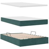  Krevet s prostorom za pohranu s LED-om Tamnozelena 120 x 200 cm | shoptok.hr