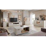 Livetastic VISOKA KOMODA, barve hrasta, bež | Shoptok.si