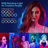  selfie ring light portable MJ30 rgb colorful Cene