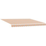 vidaXL ročna retraktibilna tenda večbarvna črtasta 400x300 cm | Shoptok.si