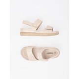 GOODIN Light beige women's Velcro sandals | Shoptok.si