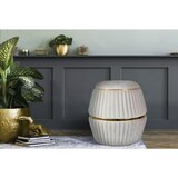 Kayoom TABURE, tekstil rjavosiva, zlate barve | Shoptok.si
