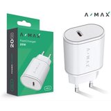 ALIGATOR AX0001V - Brzi USB-C punjač A-MAX Power Delivery 20W, beo | Eponuda.com