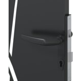 vidaXL Vrtna vrata Črna 105 x 175 cm Jeklo s prašnim premazom | Shoptok.si