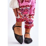 Kesi Elegant women's sandals flat Black Sheia Cene