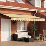  Električni zložljiv senčnik Rumena, Bela, Antracit 4 x 2 m, (5000251786) | Shoptok.si
