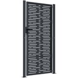  Vrtna vrata antracit boje 100x200 cm čelična kvadratna dizajna | shoptok.hr