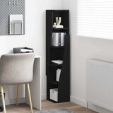  Kutni ormarić Crna 27,5x27x140cm Konstruirano drvo | shoptok.hr