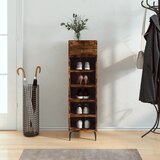 Shumee Omarica za čevlje dimljeni hrast 30x35x105 cm inženirski les, (20796097) | Shoptok.si