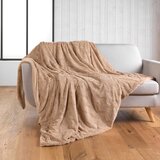 Douceur d intérieur Svjetlo smeđa deka od mikropliša 180x220 cm Foxy – | shoptok.hr