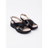 GOODIN Black flat sandals | Shoptok.si