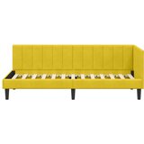  Kutni okvir kreveta s uzglavljem Žuta 80 cm x 200 cm Baršun | shoptok.hr