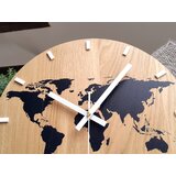  Zidni sat map black | shoptok.hr