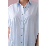 Kesi Short-sleeved cotton shirt blue | shoptok.hr