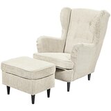 MID.YOU FOTELJ Z OPORO ZA GLAVO, krem barve tekstil | Shoptok.si
