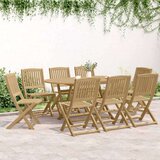  Zložljivi vrtni stoli 8 kosov 48,5x57x90 cm trdna akacija | Shoptok.si