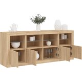 vidaXL Komoda z LED lučkami sonoma hrast 163x37x67 cm Cene