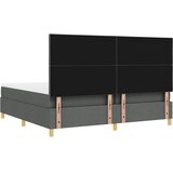  LED Box Spring Krevet Tamno siva 200 x 200 cm tkanina | shoptok.hr