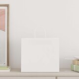  Papirnate vrećice 250 kom s ručkama bijele 32x22x28 cm | shoptok.hr