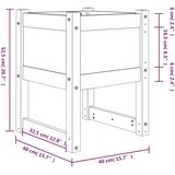  Sadilice 2 kom boja meda 40x40x52,5 cm od masivne borovine | shoptok.hr