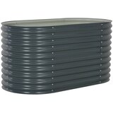 vidaXL Visoka greda 160x80x81 cm pocinkano jeklo siva, (20759020) Cene