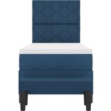 vidaXL Krevet s podnicom s madracem i klupom plavi 80x200 cm tkanina | shoptok.hr