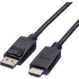 Roline DisplayPort priključni kabel 4.50 m 11.04.5783 sa zaštitom crna [1x muški konektor displayport - 1x muški konektor HDMI] Cijene