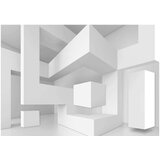  Tapeta - White geometry 100x70 | shoptok.hr