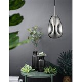 Nova Luce Steklena viseča svetilka v sijajno srebrni barvi ø 22 cm Lava – | Shoptok.si