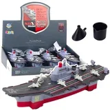Aircraft Carrier Military Ship Drive Water Effect Bucket Funnel