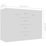  Komoda bijela 88 x 30 x 65 cm od konstruiranog drva | shoptok.hr