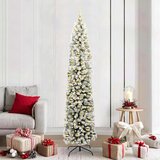 vidaXL Umestno božično drevo Zelena 210 cm PVC in Jeklo in Plastika | Shoptok.si