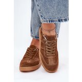 EVENTO Brown Suede Low Sneakers Women Paliana | Shoptok.si
